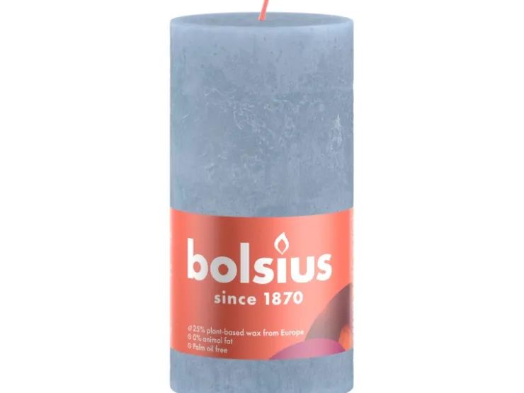 Bolsius Rustik-Kerze Shine Winter Edition Ø 6,8 cm x 13 cm* Bastelzubehör