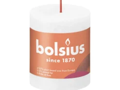 Bolsius Rustik-Kerze Shine 80/68 mm Wolkiges Weiß* Kerzen