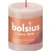 Bolsius Rustik-Kerze Shine 80/68 mm Nebliges Rosa
