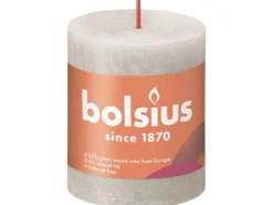 Bolsius Rustik-Kerze Shine 80/68 mm Sandgrau