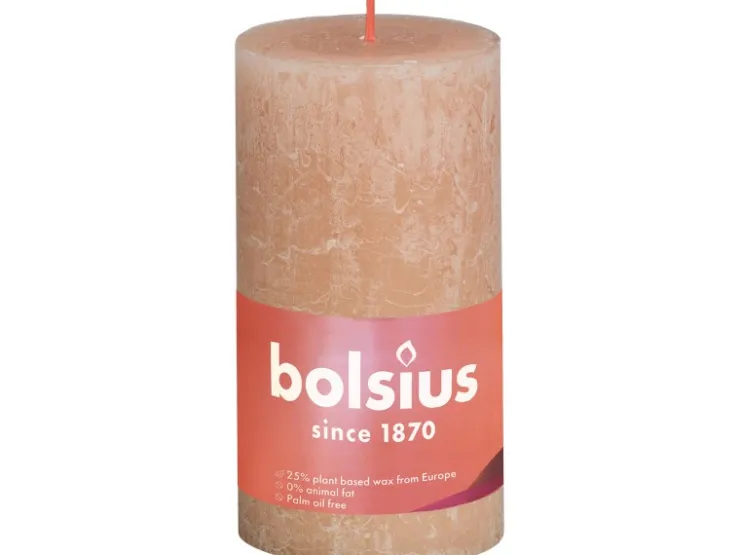 Bolsius Rustik-Kerze Shine XXL Ø 10 cm x 20 cm Nebliges