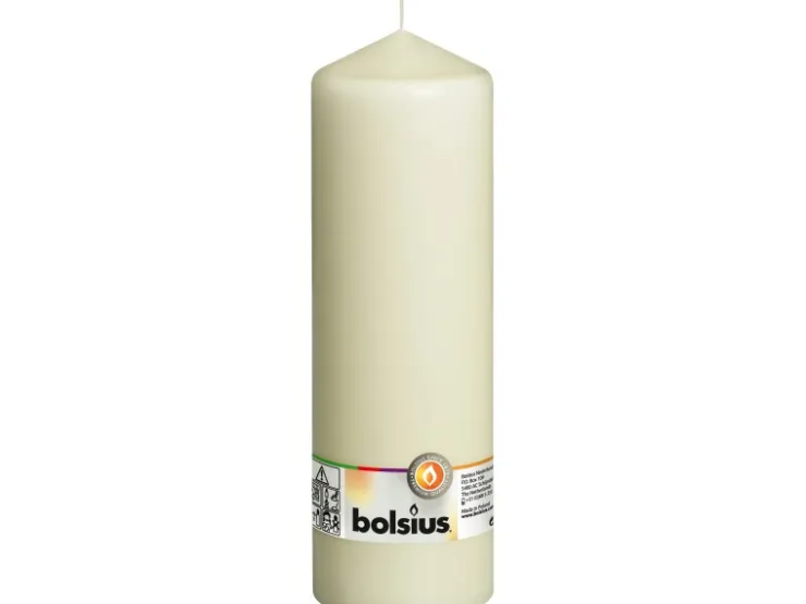 Bolsius Stumpenkerze 250/78 mm Elfenbein