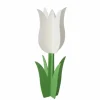 Boltze Dekoaufsteller Tulip 120 cm x 51 cm x 51 cm Grün-Weiß* Dekorative Figuren