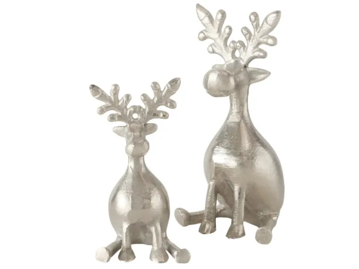 Boltze Deko-Figur Tarnow 2er Set Silber* Dekorative Figuren