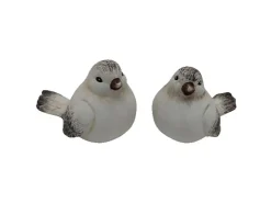 Boltze Deko-Figur Vogel 2-fach sortiert Weiß-Braun* Dekorative Figuren