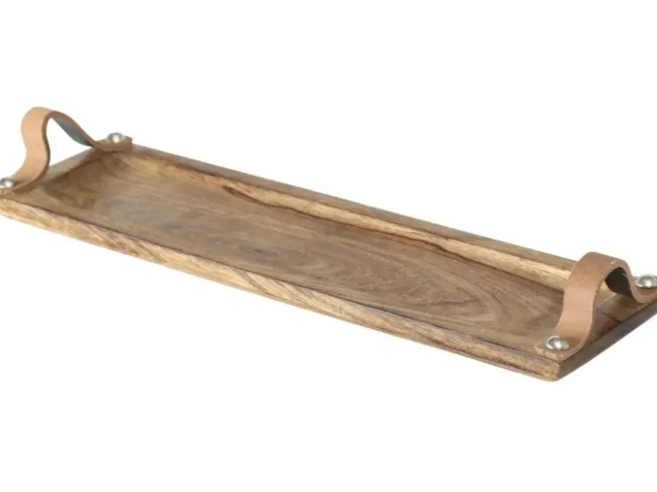 Boltze Deko-Tablett Malus 46 cm x 15 cm x 2 cm Braun* Geschenkartikel