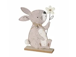 Boltze Figur Bunny 2-fach Sortiert 29,5 cm x 5 cm x 18 cm Beige-Weiß