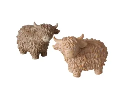 Boltze Home Deko-Figur Buffy Kuh 2-fach Sortiert 7,5 cm x 5 cm x 10 cm Braun* Dekorative Figuren