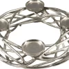 Boltze Home Kerzenleuchter Ringval Silber* Kerzenhalter