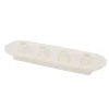 Boltze Home Kerzenteller Runyo 34 cm x 10 cm x 6 cm Weiß