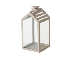 Boltze Home Laterne Cody Klein 23 cm x 11 cm x 11 cm Beige