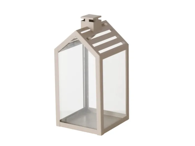 Boltze Home Laterne Cody Klein 23 cm x 11 cm x 11 cm Beige