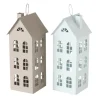 Boltze Home Laterne Monza 2-fach Sortiert Weiß-Braun* Geschenkartikel