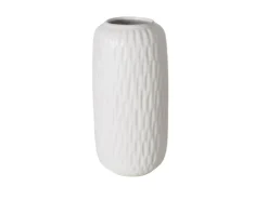Boltze Home Vase Zalina Groß Ø 9 cm x 20 cm Weiß* Vasen