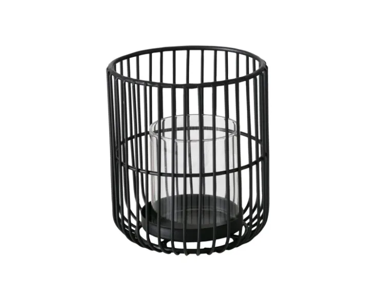 Boltze Home Windlicht Cindy Klein Ø 12 cm x 14 cm Schwarz* Windlichter