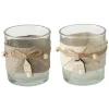 Boltze Home Windlicht Nordy 2-fach Sortiert Ø 7 cm x 8 cm Transparent-Braun* Windlichter
