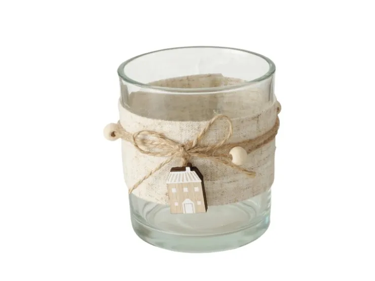 Boltze Home Windlicht Nordy 2-fach Sortiert Ø 7 cm x 8 cm Transparent-Braun* Windlichter