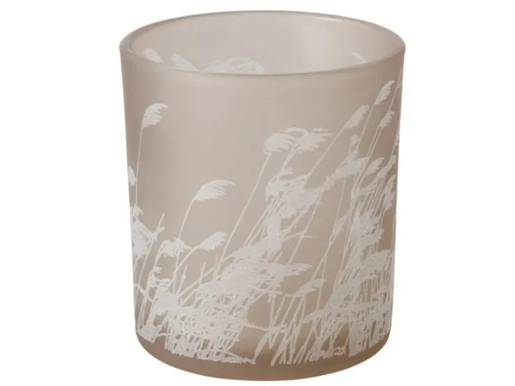 Boltze Home Windlicht Reedy Ø 7 cm x 8 cm Beige* Windlichter