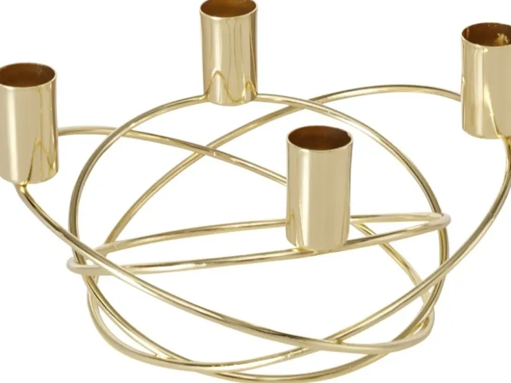 Boltze Kerzenleuchter Delilah Gold* Kerzenhalter