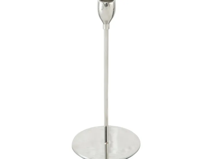 Boltze Kerzenleuchter "Malte" Metall in Silber zeitlos-elegant ca. 23 cm hoch* Kerzenhalter