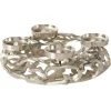 Boltze Kerzenleuchter Sterny Rund 10 cm x 30 cm x 10 cm Silber* Kerzenhalter
