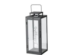 Boltze Laterne Berlin 40 cm x 16 cm x 16 cm Schwarz* Windlichter|Laternen