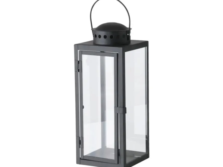 Boltze Laterne Ferro 33 cm x 12 cm x 16 cm Schwarz* Laternen|Geschenkartikel