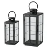 Boltze Laternen-Set Esbjerg 2 -teilig 40 cm x 17,2 cm x 17,2 cm Schwarz