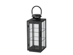 Boltze Laternen-Set Esbjerg 2 -teilig 40 cm x 17,2 cm x 17,2 cm Schwarz