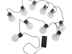 Boltze Lichterkette Loma 230 cm x 8 cm Schwarz* Geschenkartikel
