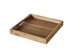 Boltze Tablett Mariam Groß 32 cm x 32 cm Natur* Dekorative Figuren