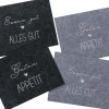 Boltze Tischset 4-fach Sortiert 35 cm x 45 cm Dunkelgrau-Hellgrau
