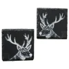 Boltze Untersetzer Moritz 2-fach Sortiert 10,5 cm x 10,5 cm Schwarz - Weiß