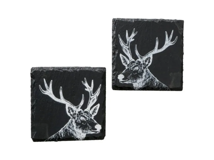 Boltze Untersetzer Moritz 2-fach Sortiert 10,5 cm x 10,5 cm Schwarz - Weiß