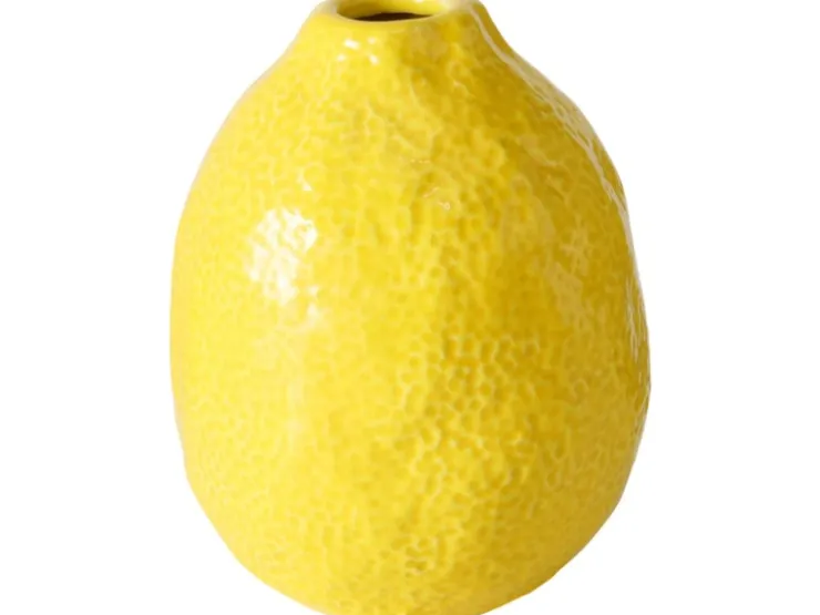 Boltze Vase Zitronella 12 cm x Ø 9 cm Gelb