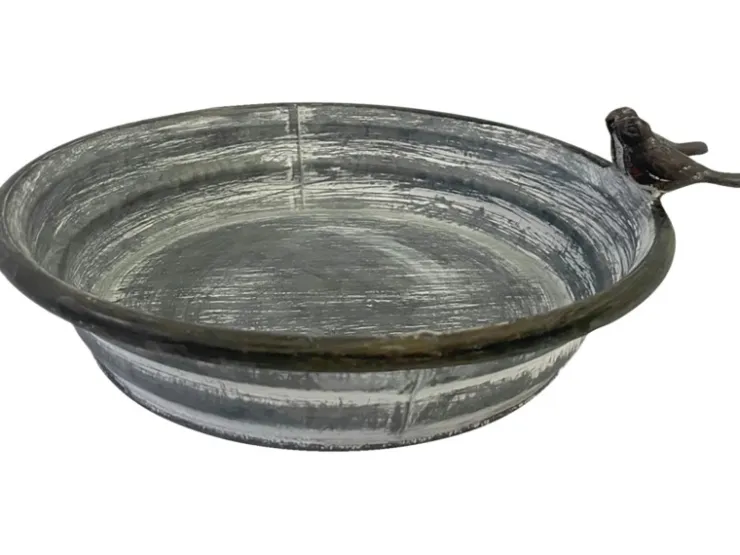 Boltze Vogeltränke 4 cm x ø 22 cm Grau