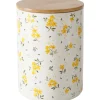 Boltze Vorratsdose Mayla 16 cm x Ø 12 cm Weiß-Gelb* Geschenkartikel