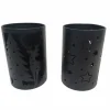 Boltze Windlicht Gail Klein 12 cm x 12 cm x 18 cm Schwarz* Windlichter