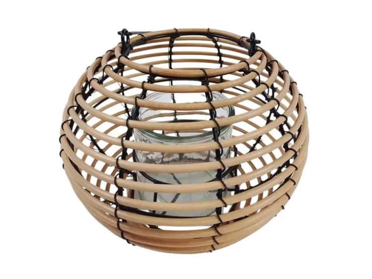 Boltze Windlicht Heather 18 cm x 21 cm x 2 cm Natur* Windlichter