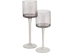 Boltze Windlicht Vilbert 2er Set Grau* Windlichter