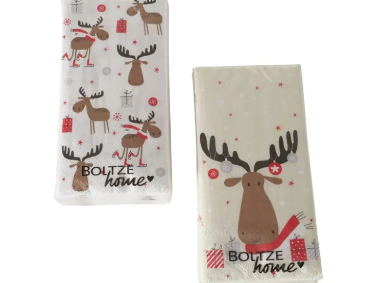Boltze Xmas Bistroservietten Joey 16-tlg. Mehrfarbig* Papier Servietten