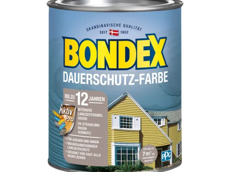 BONDEX Dauerschutz-Farbe seidenglänzend 750ml* Holzfarben