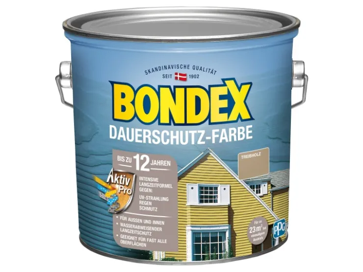 BONDEX Dauerschutz-Farbe seidenglänzend 2,5 l