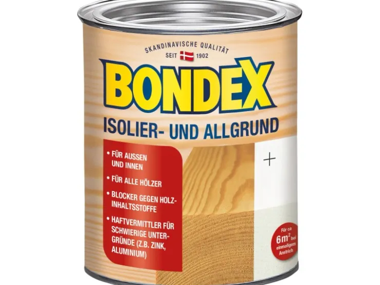 BONDEX Isolier- und Allgrund seidenglänzend 750ml* Weißlacke|Grundierung
