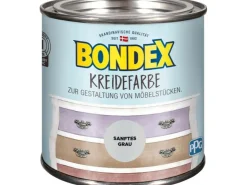BONDEX Kreidefarbe Sanftes Grau 500 ml* Bastelfarben|Kreativfarben