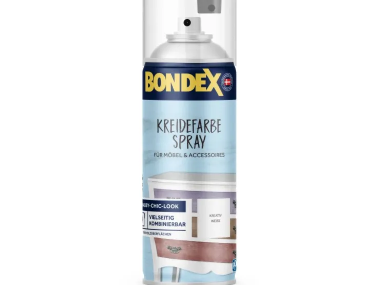BONDEX Kreidefarbe Spray Kreativ Weiss 0,4 l