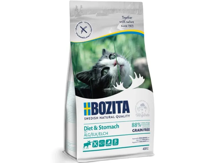 Bozita Katzen-Trockenfutter Feline Diet & Stomach GF Elch 400 g* Katzenbedarf