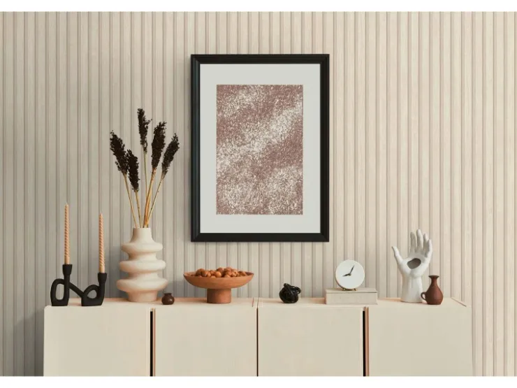 Bricoflor Akustikpaneele Tapete Creme Beige Ideal für Schlafzimmer und Büro Moderne Vliestapete in Holzoptik* Dekorative Tapeten