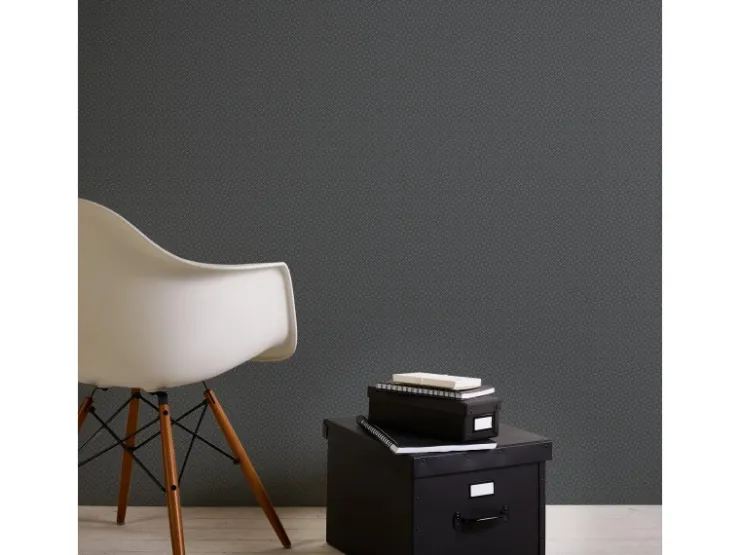 Bricoflor anthrazit Tapete Geometrisch Schwarze Mustertapete mit Glitzer Effekt für Schlafzimmer und Küche Waschbeständige Vliestapete mit Vinyl* Tapetenmuster