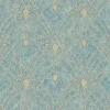 Bricoflor antik Vliestapete Im Jugendstil Vintage Tapete Hellblau Ideal für Flur und Esszimmer Nostalgische Vlies Mustertapete Ornament Der 20er Jahre* Tapetenmuster